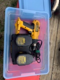 Dewalt Drill with 2 Batteries & Charger