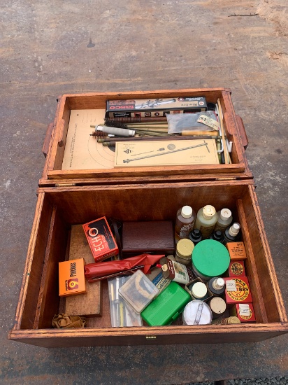 Box of Gun Cleaning Supplies