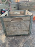 Vintage Pine State Milk Crate