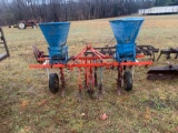 3 Point 2 Row Cultivator w/ Fertilizer Hoppers