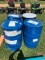 4 Metal Barrels