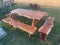 Cedar Picnic Tables with Two Benches