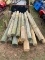(14) Treated Wood Posts