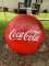 4' Porcelain Coca Cola Button