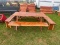 Cedar Picnic Table with Two Benches