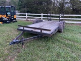 6.5' x 16' Dual Axle Equipment Trailer (No Title)