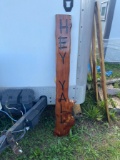 Hey Yall Cedar Sign