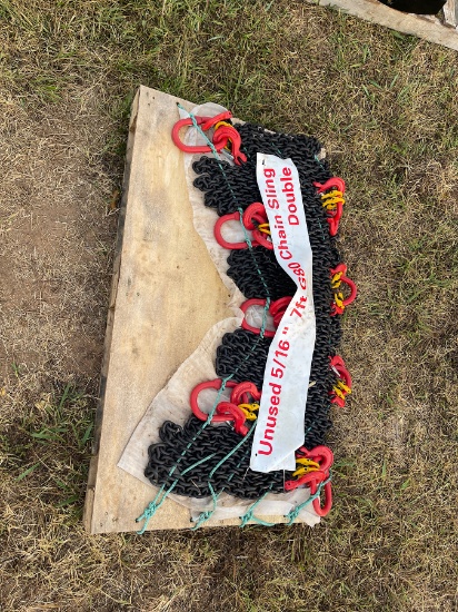 (8) 5/16" 7' Double Leg Chain Slings