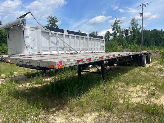 1997 Transcraft Eagle 48' Air Ride Flatbed Trailer (Title)