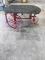 Industrial Shop Table on Metal Wheels