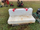 White L Shaped Transfer Fuel Tank