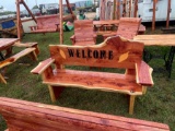 Welcome Tobacco Leaf Bench