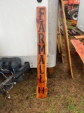 Cedar Farmall IH Sign (Vertical)