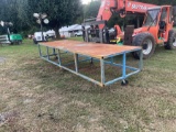 16' Metal Table on Casters