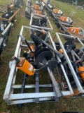 (2) Wolverine Quick Attach Augers with 4 Bits