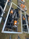 (2) Wolverine Quick Attach Augers with 4 Bits
