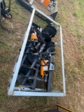 (2) Wolverine Quick Attach Augers with 4 Bits