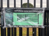20' Farm Metal Driveway Gate