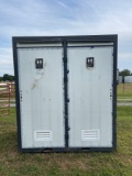 New Double Stall Portable Bathroom