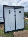 New Double Stall Portable Bathroom