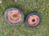 2 Tractor Rims with Tires