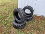 4 New 10-16.5 Forerunner Skid Steer Tires
