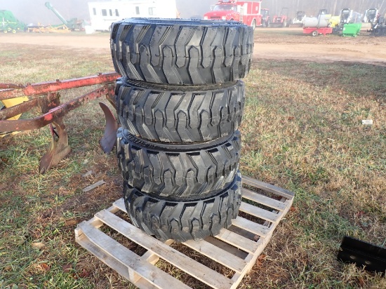 (4) New 12-16.5 Skid Steer Tires & Rims