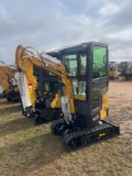 AGT H13R Mini Excavator - Yellow