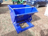 Forklift Dump Hopper - Blue
