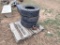 (3) LT265/75R16 Tires With Hubs