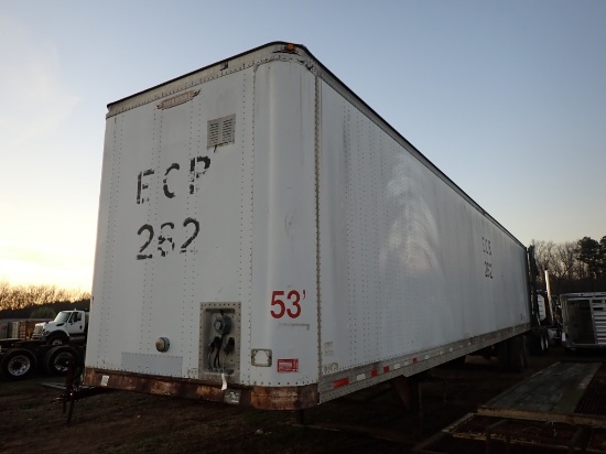 1991 Trailmobile 53' Dry Van Trailer - No Title