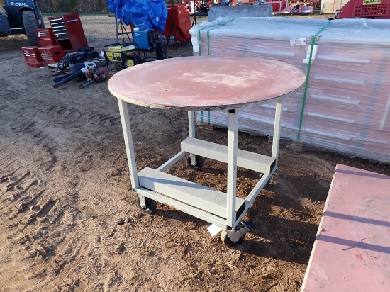 Heavy Duty Shop Table On Casters