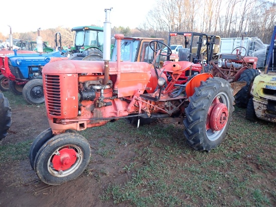 1953 Case Tricycle Tractor With Two Bottom Plow
