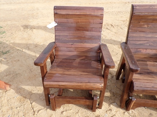 Black Walnut Glider Chair