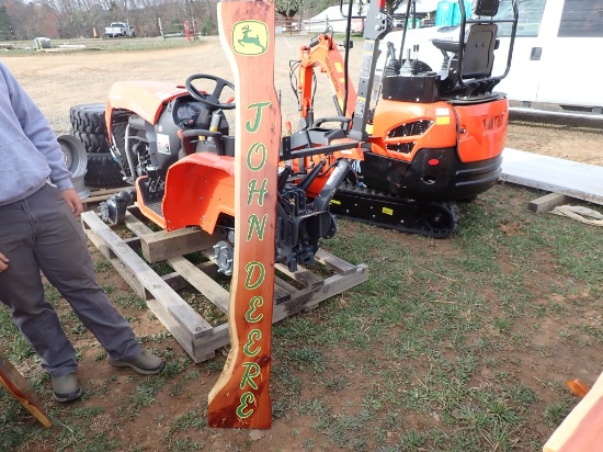 John Deere Cedar Sign