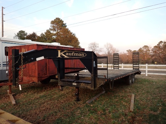 Kaufman Dual Axle Gooseneck Trailer (Title)