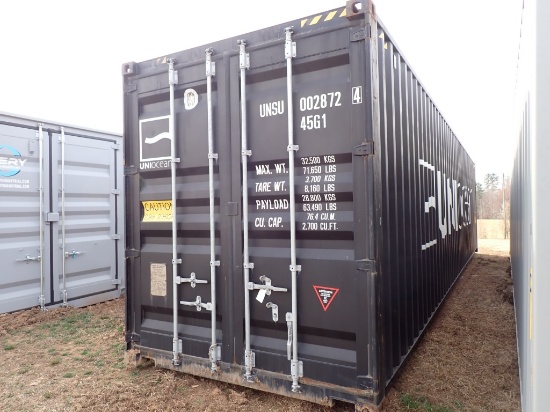 One Trip 40' Container - Black