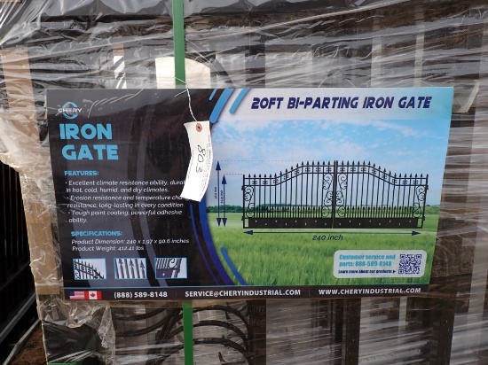 (3) 20' Bi Parting Iron Gates