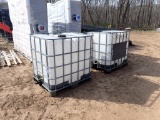 Two Plastic Chemical Totes