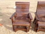 Black Walnut Glider Chair
