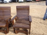 Black Walnut Glider Chair