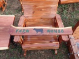 Farm House Beef Cedar Sign (Green Letters)