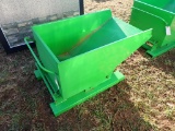 New Green Forklift Dump Hopper