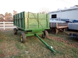 Four Wheel John Deere Dump Wagon