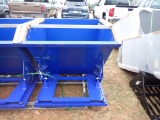 Blue Forklift Dump Hopper