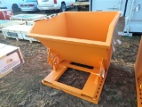 Forklift Dump Hopper - Orange