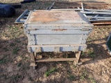 Wooden Tool Box On Casters