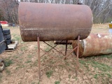 Two Fuel Barrels With One Stand