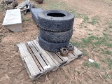 (3) LT265/75R16 Tires With Hubs
