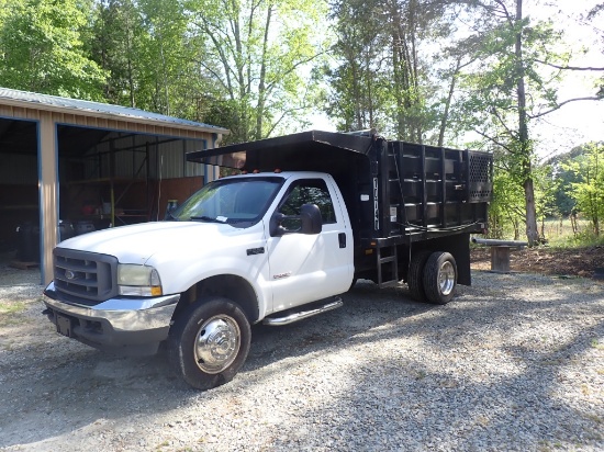2004 Ford F-550 Diesel Dump Truck - Title